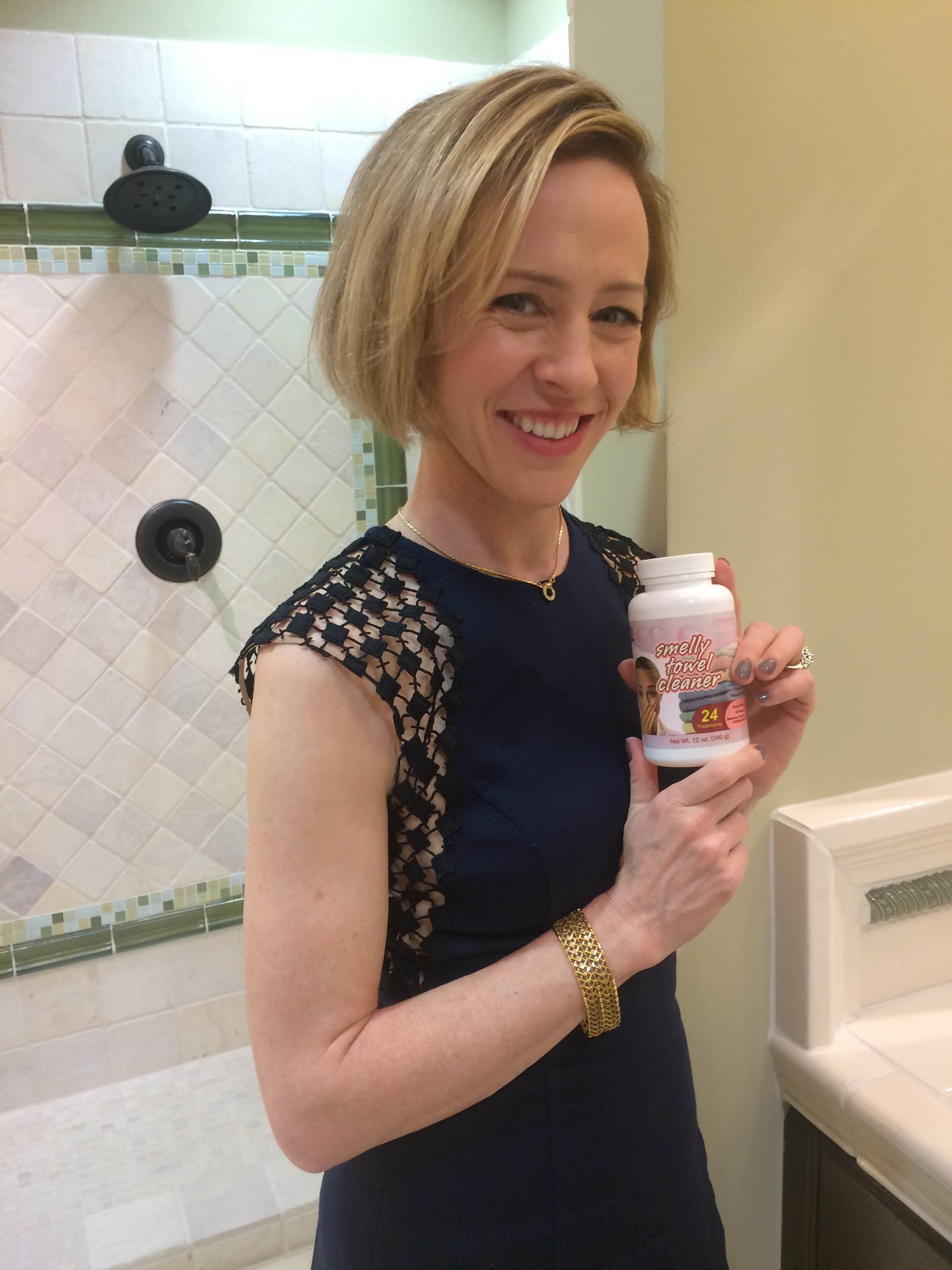 Amy Hargreaves with Smelly Washer