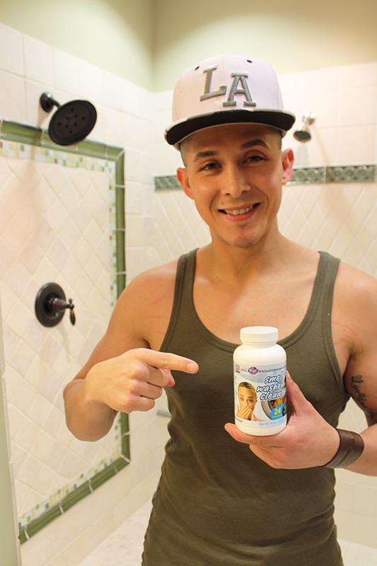 Jesse Meledes with Smelly Washer