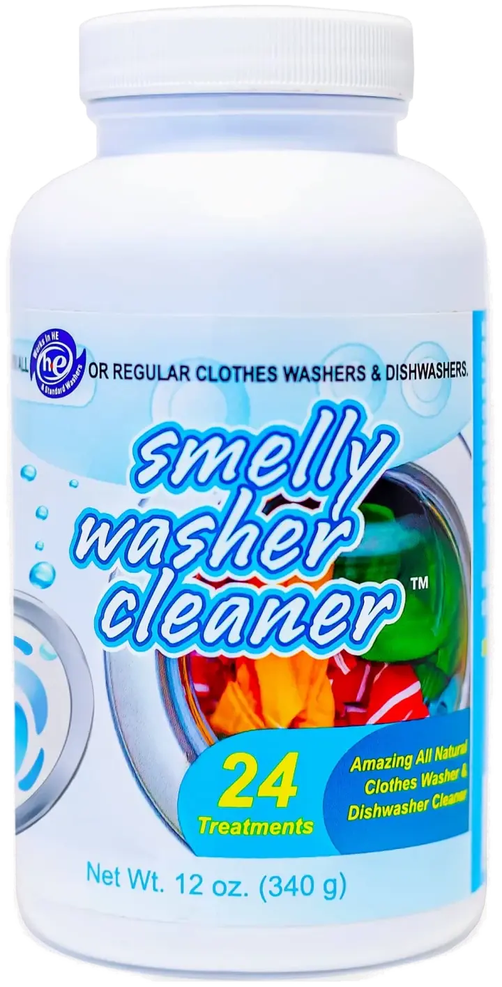 Bottle of Smelly Washer Cleaner — all-natural washing machine cleaner, 24 treatments